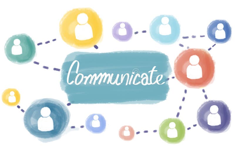 Comunichi il concetto interattivo di media sociali del collegamento