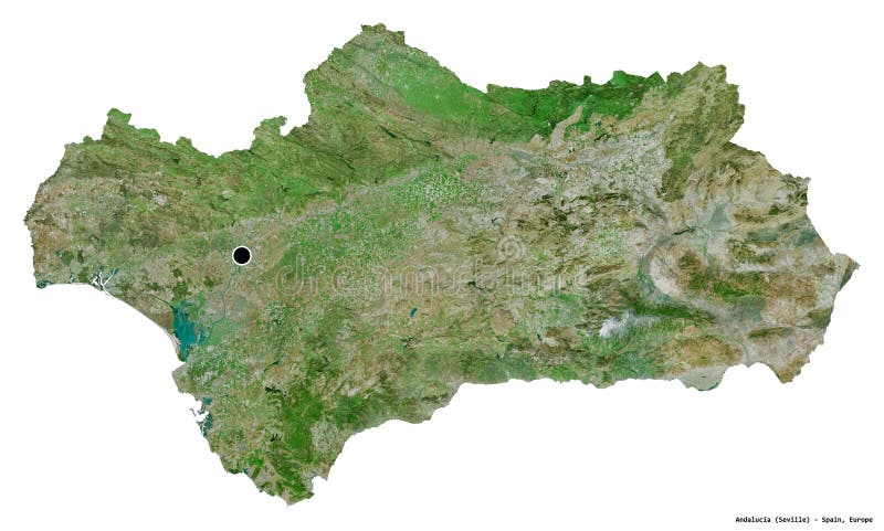 Localização Mapa Sevilha Encontrar Cidade Mapa Espanha Ilustração