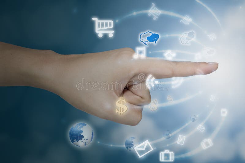 Comunicar imagem de stock