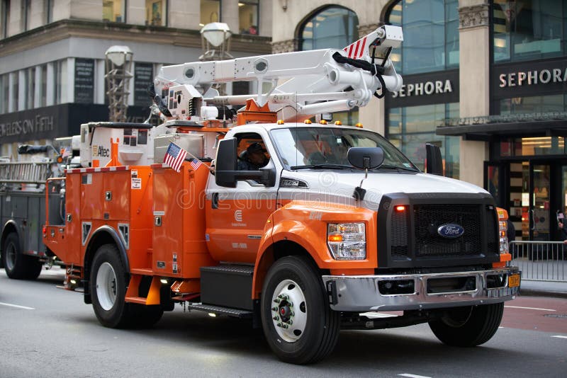 con-edison-orange-and-rockland-truck-editorial-stock-photo-image-of