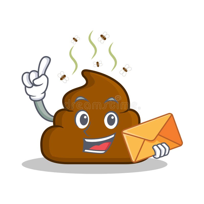 Con la historieta del carácter del emoticon del impulso del sobre libre illustration Con la historieta del carácter del emoticon del impulso del sobre libre illustration