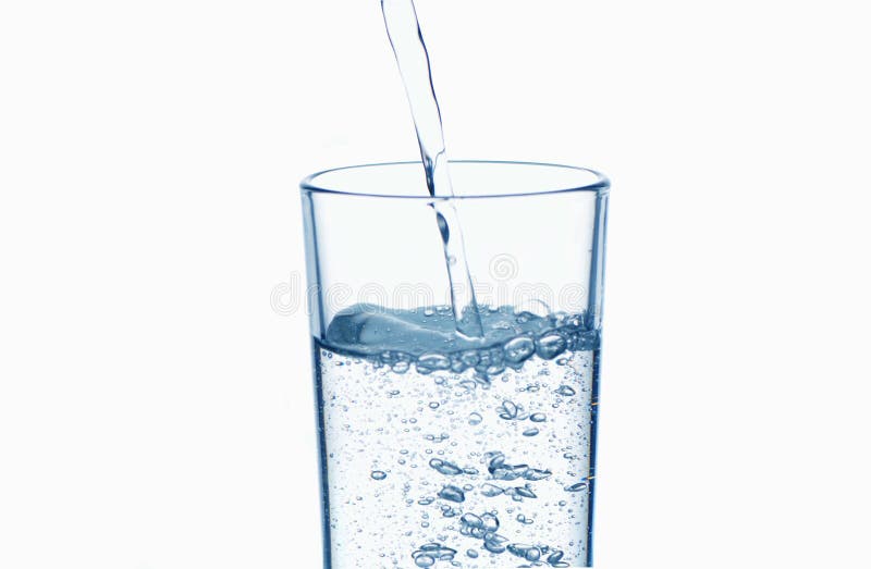 Con un vetro di acqua fotografie stock libere da diritti Con un vetro di acqua fotografie stock libere da diritti