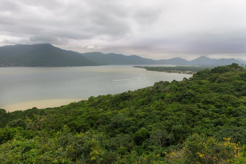 Conceicaolagune in Florianopolis, Brazilië stock afbeeldingen Conceicaolagune in Florianopolis, Brazilië stock afbeeldingen