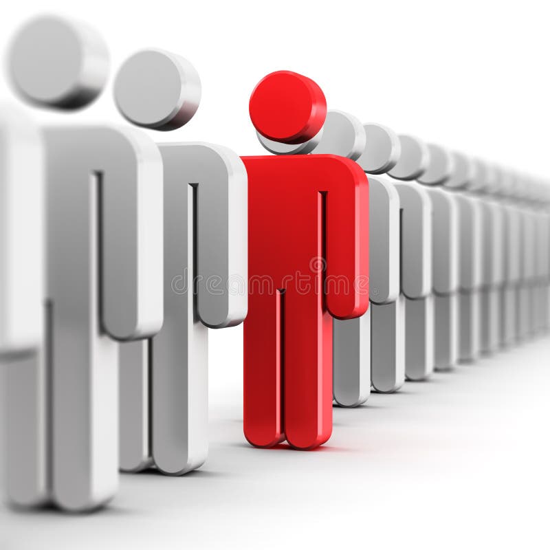 Conceito Abstrato Da Individualidade Ilustração Stock Ilustração de