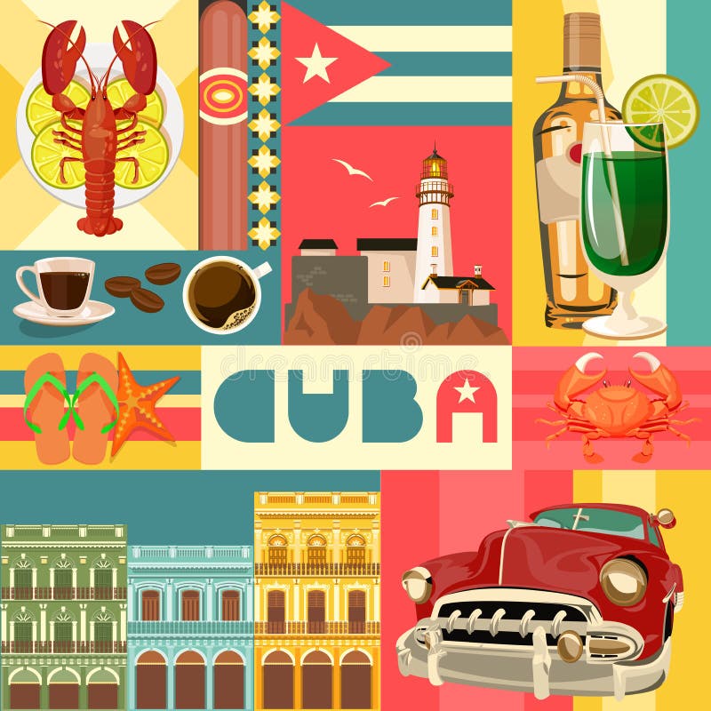 Conceito colorido do grupo do curso de Cuba com bandeira cubana Estância de Verão cubana Boa vinda a Cuba forma do círculo ilustração royalty free Conceito colorido do grupo do curso de Cuba com bandeira cubana Estância de Verão cubana Boa vinda a Cuba forma do círculo ilustração royalty free