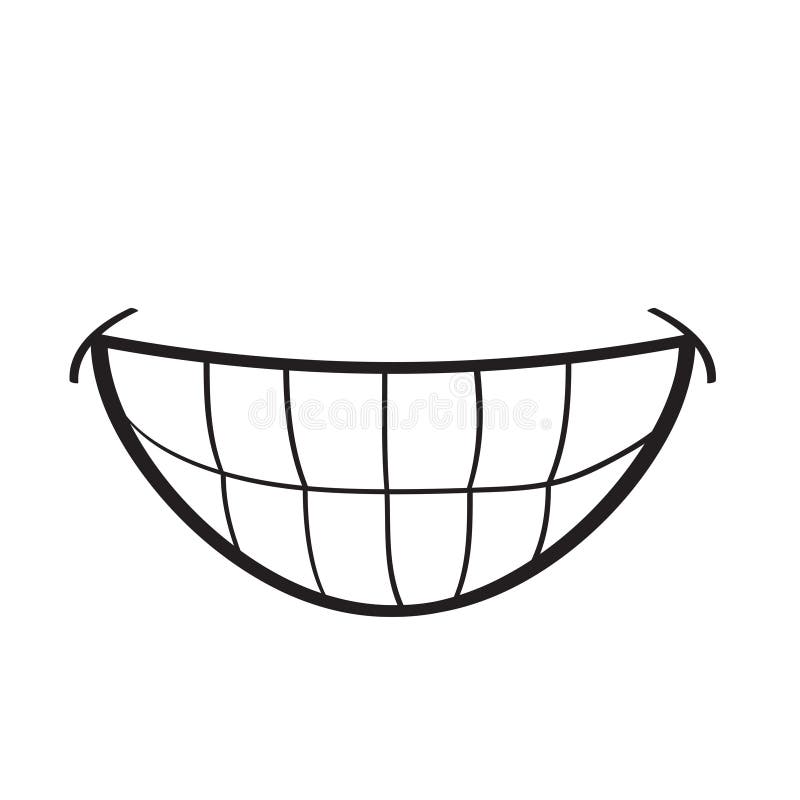 Sorriso, boca para desenho de vetor de desenho de personagem fotomural •  fotomurais delicioso, saboroso, deliciosamente