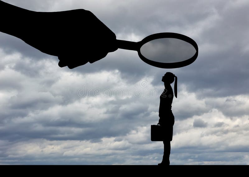 Conceito da desigualdade e do preconceito do gênero contra trabalhadores de mulheres imagens de stock royalty free Conceito da desigualdade e do preconceito do gênero contra trabalhadores de mulheres imagens de stock royalty free