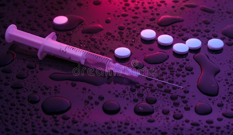 Conceito da droga, apego imagem de stock royalty free