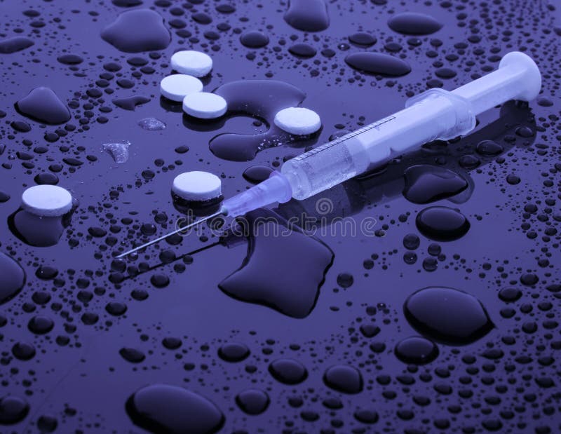 Conceito da droga, apego foto de stock royalty free