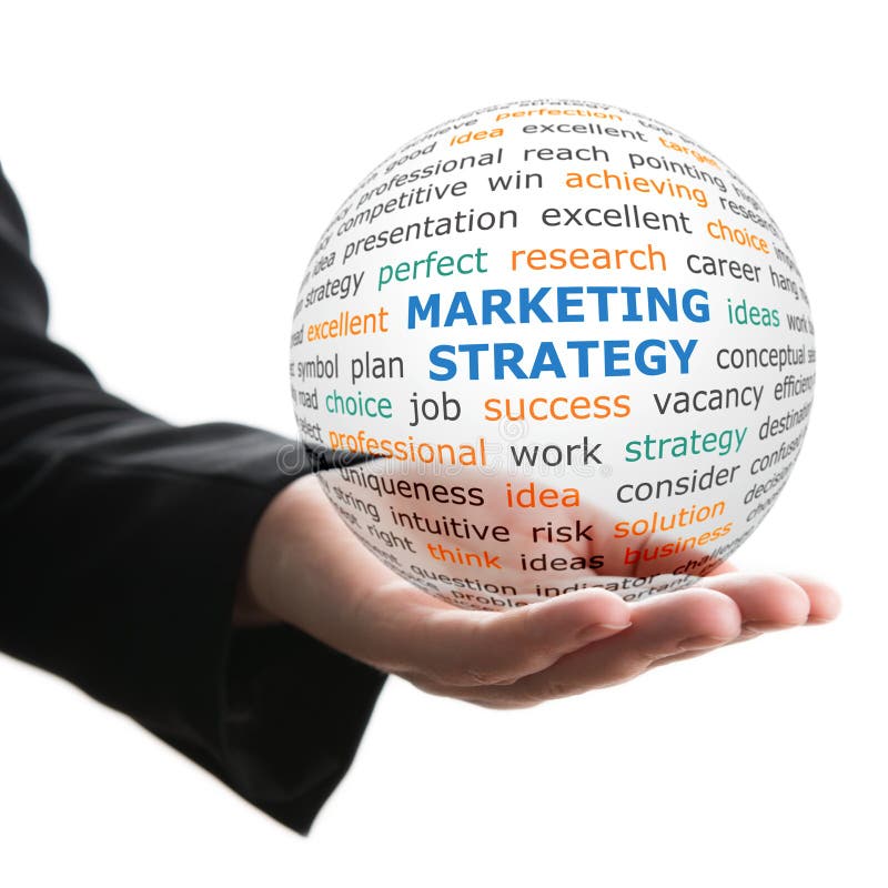 Conceito da estratégia de marketing no negócio fotografia de stock Conceito da estratégia de marketing no negócio fotografia de stock