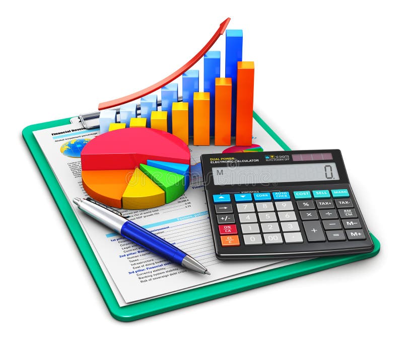 Conceito da finança e de contabilidade ilustração do vetor Conceito da finança e de contabilidade ilustração do vetor