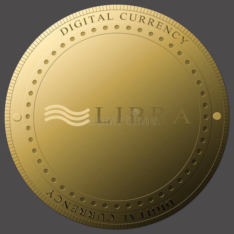 Conceito da moeda digital nova da moeda de Cryptocurrency da Libra fotos de stock royalty free Conceito da moeda digital nova da moeda de Cryptocurrency da Libra fotos de stock royalty free