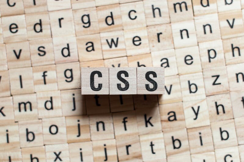 Conceito da palavra do Css imagens de stock royalty free Conceito da palavra do Css imagens de stock royalty free