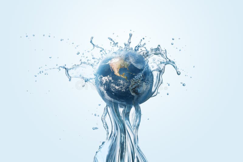 Conceito da proteção ambiental da água e do mundo da economia