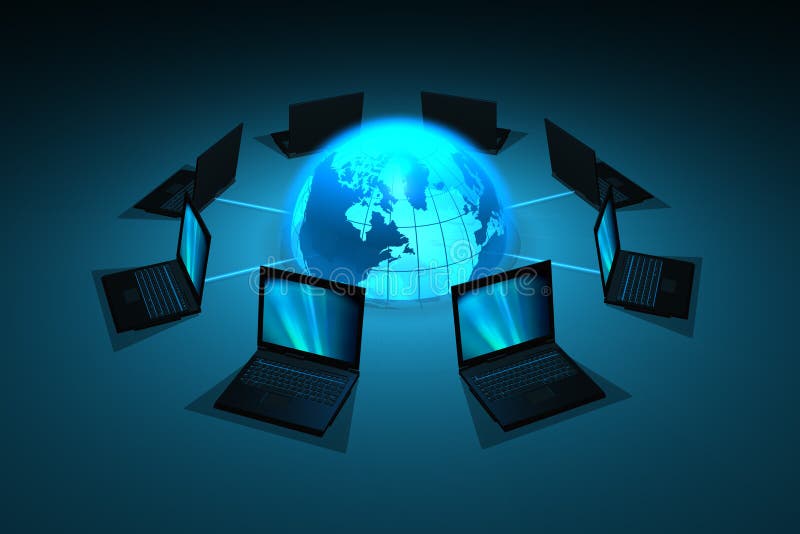 Conceito de rede ilustração do vetor