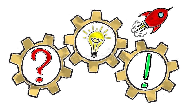 Conceito de resolução de problemas ilustração royalty free