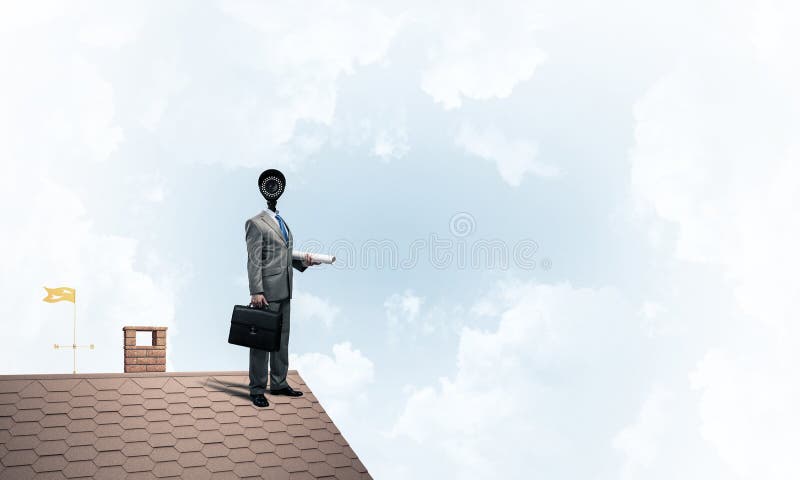 Conceito da segurança interna e da proteção de privacidade com cabeça de câmera fotos de stock