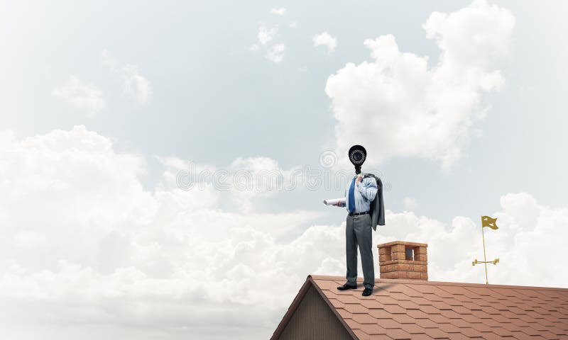 Conceito da segurança interna e da proteção de privacidade com cabeça de câmera fotos de stock