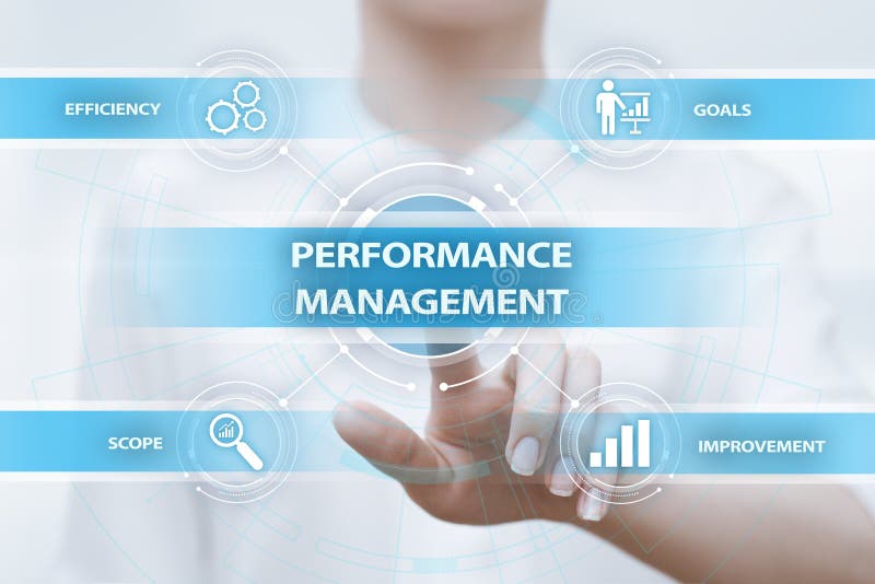 Conceito da tecnologia do negócio da melhoria da eficiência do gerenciamento de desempenho