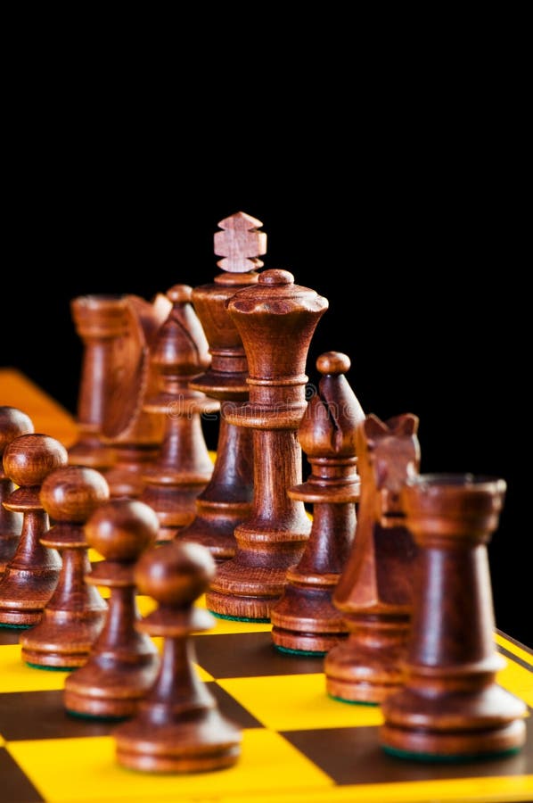 Conceito da xadrez com partes foto de stock royalty free