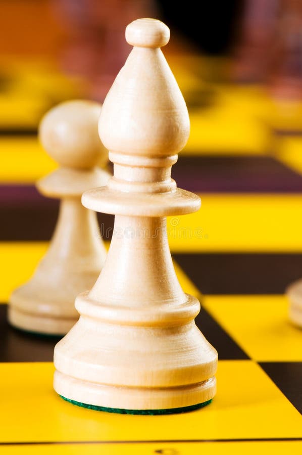 Conceito de xadrez com peças foto de stock