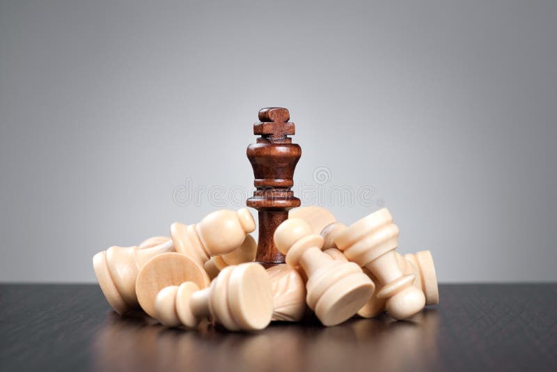 Conceito de xadrez da vitória fotos de stock royalty free