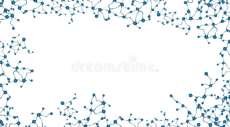 Conceito das moléculas dos neurônios ilustração stock Conceito das moléculas dos neurônios ilustração stock