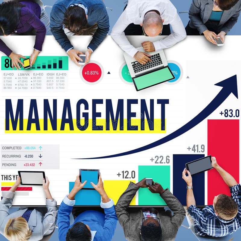 Conceito de controlo da liderança da organização da gestão foto de stock Conceito de controlo da liderança da organização da gestão foto de stock