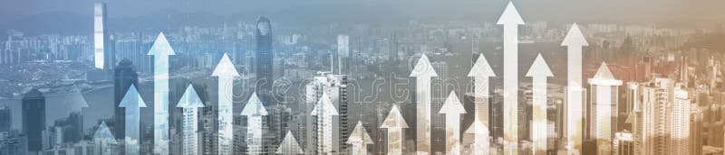 Conceito de crescimento financeiro Arrancas na cidade da noite moderna Contexto comercial panorâmico fotos de stock Conceito de crescimento financeiro Arrancas na cidade da noite moderna Contexto comercial panorâmico fotos de stock