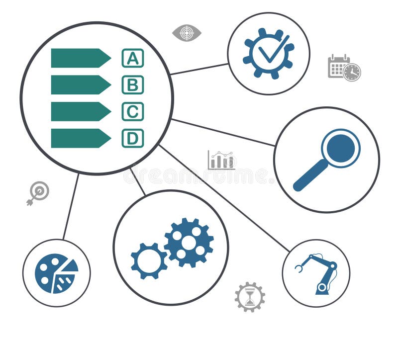 Conceito de eficiência ilustração royalty free