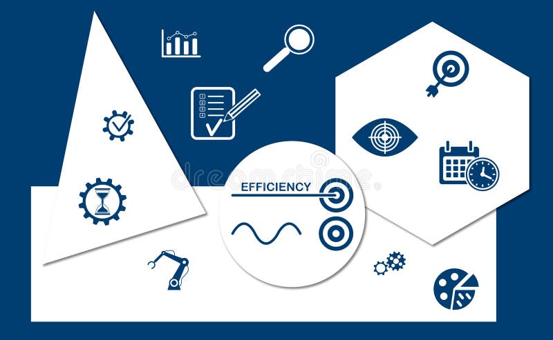 Conceito de eficiência ilustração do vetor