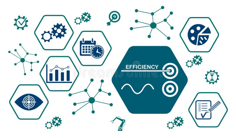Conceito de eficiência ilustração stock