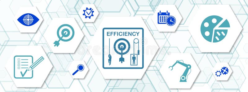Conceito de eficiência ilustração stock