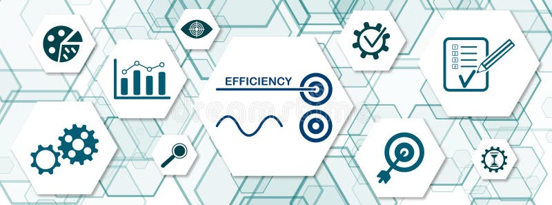 Conceito de eficiência ilustração stock