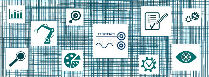 Conceito de eficiência ilustração royalty free