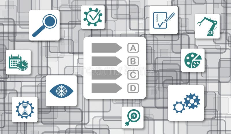 Conceito de eficiência ilustração royalty free