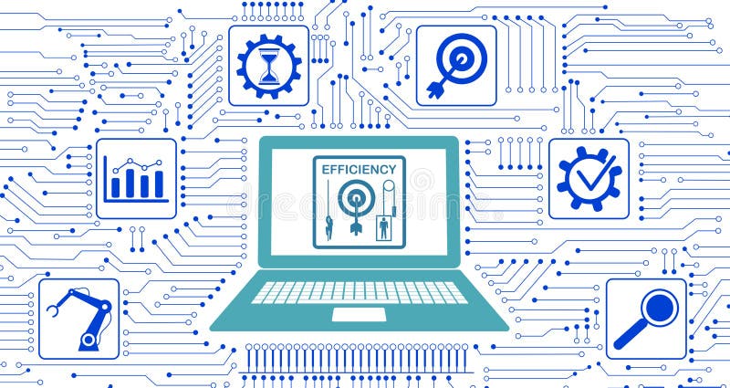 Conceito de eficiência ilustração do vetor