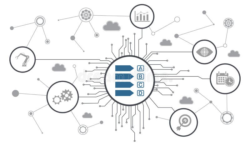 Conceito de eficiência ilustração do vetor