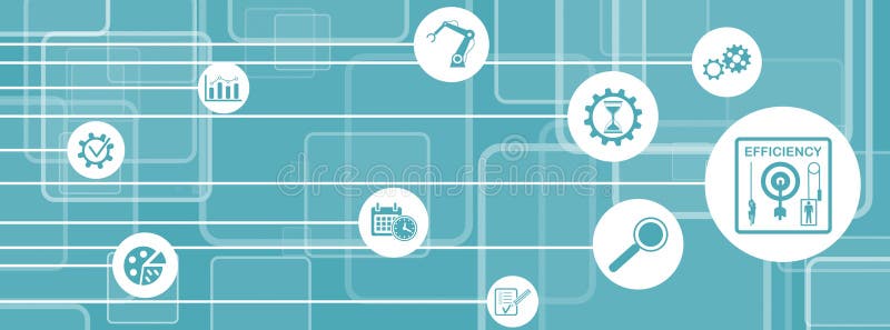 Conceito de eficiência ilustração stock