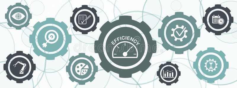 Conceito de eficiência ilustração royalty free