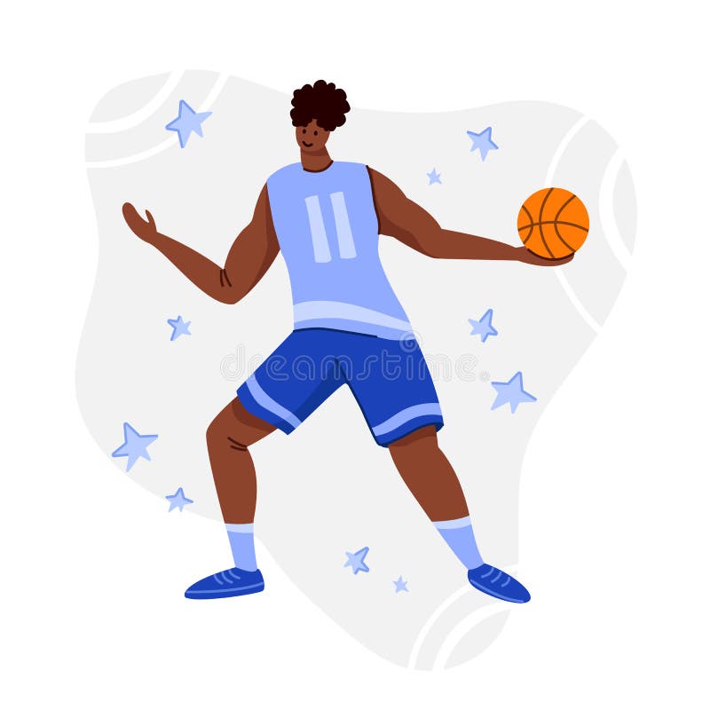 Jogador De Basquetebol Profissional a Jogar Basquetebol Em Ecrã 3d Sobre  Fundo Castanho. Jogos Desportivos Online Ilustração Stock - Ilustração de  creativo, atleta: 252306453