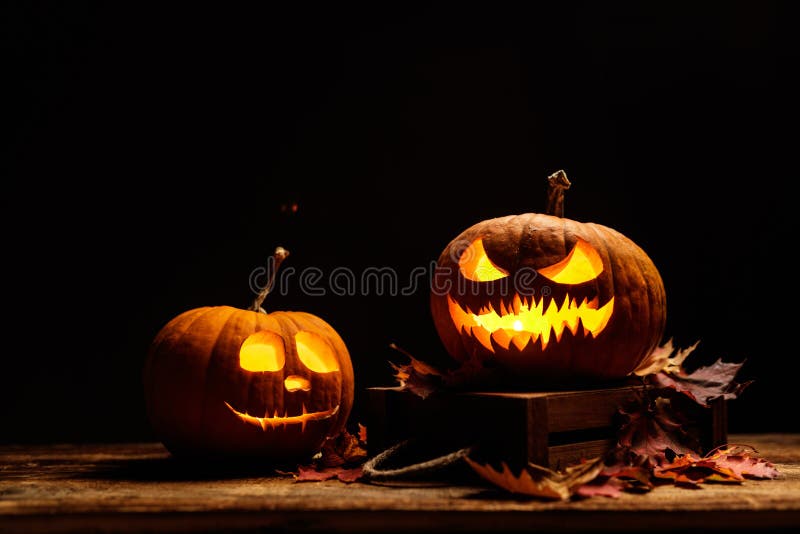 Cara Assustadora De Abóbora Do Halloween Lâmpada De Abóbora Manual
