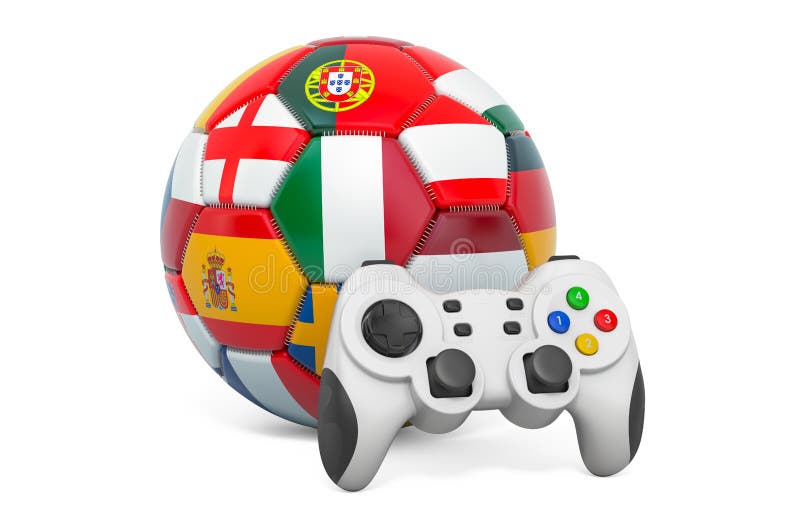 Conceito de e-sports online. gamepad com quadra de basquete. jogador. jogos.  bandeira. ilustração 3d.