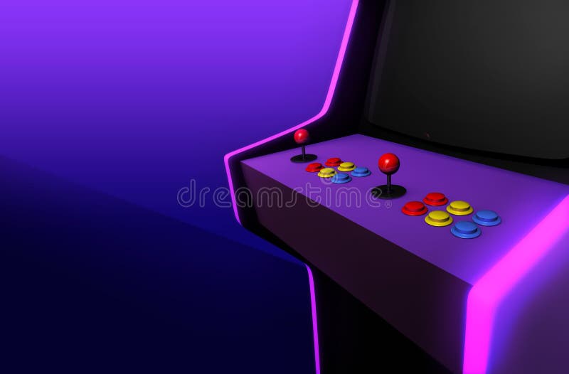 Plataforma De Dança De Arcade Vintage Retro Arcade Computador De Jogos Em  Sala Roxa Plana Jogos Retrorreflectores Jogos Antigos 3d Ilustração Stock -  Ilustração de roxo, adolescente: 176366657