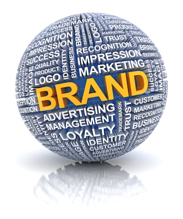 Conceito de marca ilustração stock