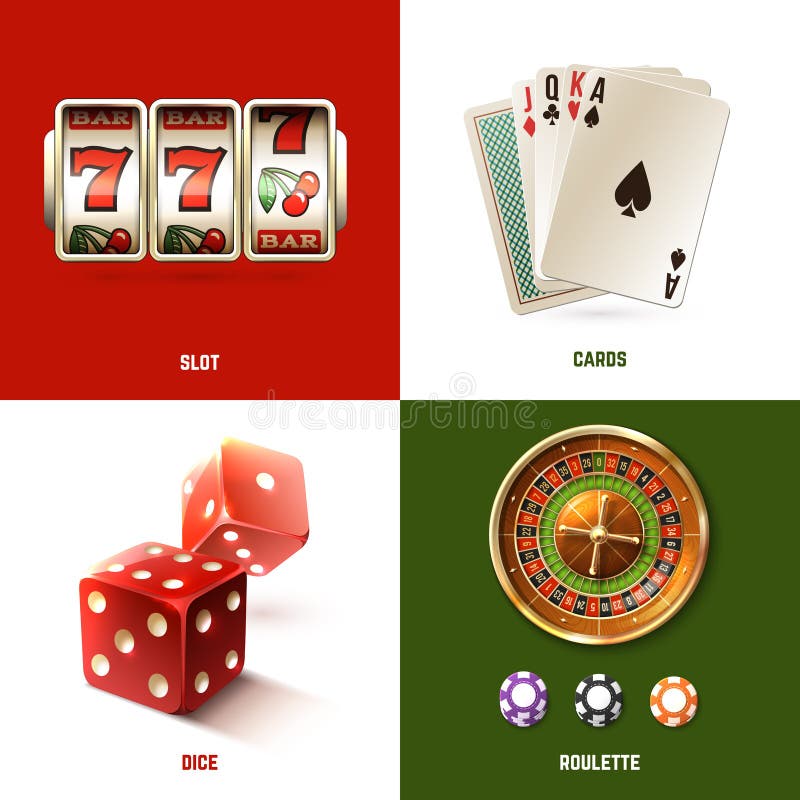 Conceito de projeto do casino ilustração stock Conceito de projeto do casino ilustração stock