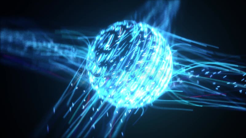 Conceito de tráfego de rede digital 1 4k ilustração do vetor