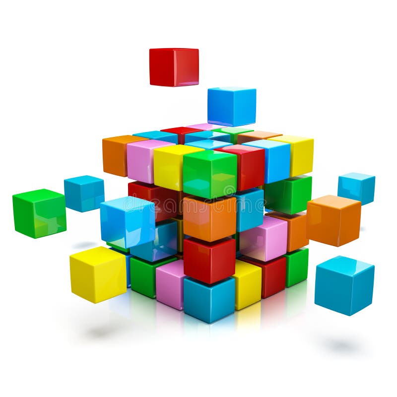 Conceito de trabalho de equipa empresarial, comunicação na internet ilustração royalty free