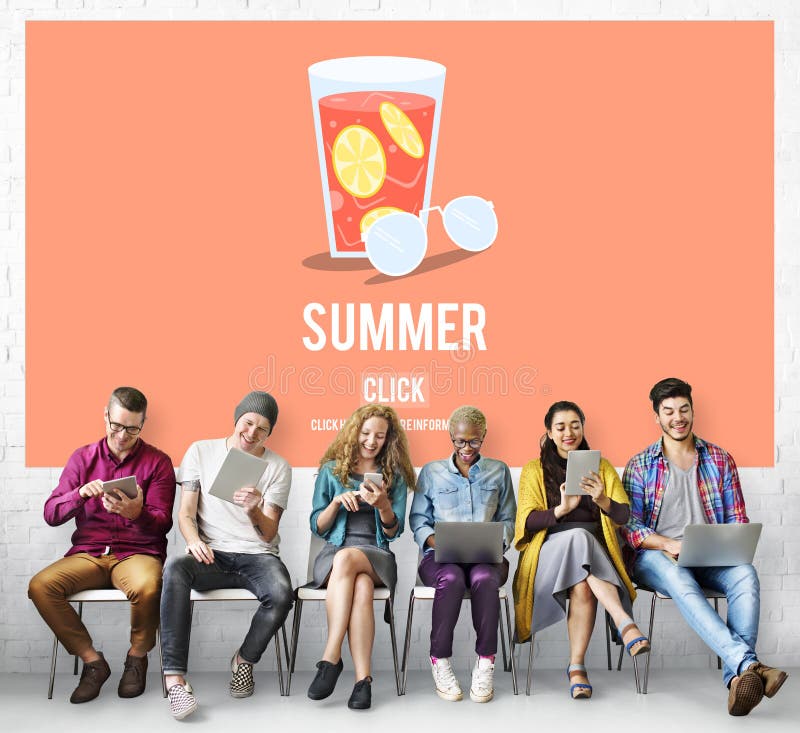 Conceito de vidro do gráfico da bebida da limonada do verão fotos de stock royalty free