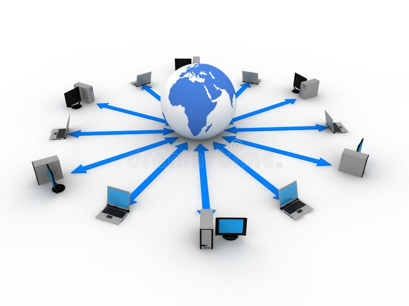 Conceito de Computador ilustração do vetor